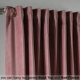 thumbnail image 4 of 3S Brother's Solid Luxury Matte Velvet Soft Curtains Set of 2 Panels Hanging Back Tap & Rod Pocket Home Décor Bedroom Kitchen Office Windows Room Darkering ( Rose-52"x72"), 4 of 6