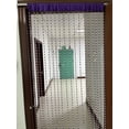 thumbnail image 3 of ZiDeTang 18 Rows Acrylic Calabash Door Beaded Curtain Home Décor String Doorway Room Divider Tassel Window Blind Screen Panel for Wedding café Office (39.3" x 76.7",Purple), 3 of 5