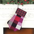 thumbnail image 6 of Dog Paw Decorative Socks 17x11.8in Top With A Strap Design For Easy Hanging For Festive Christmas Party Decorations Palevioletred Buffalo Plaid Check Tartan Scotland_2, 6 of 8