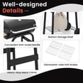 thumbnail image 6 of Costway Barrel Charcoal Grill with Foldable Side Table Built-in Thermometer & Storage Shelf, 6 of 10