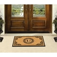 thumbnail image 7 of A1HC First Impression Hand Crafted by Artisans Geneva Monogrammed Entry Doormat, 24"X39" U, 7 of 7