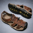 thumbnail image 5 of LASUDRAA Mens Sandals Fisherman Hiking Sandals Casual Beach Shoes Closed Toe, 5 of 9