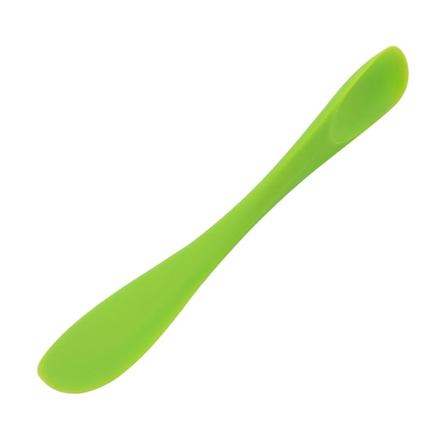 Toystoory Espátula para hornear multifuncional con silicona doble, espátula de silicona doble de Gel de sílice fácil de limpiar Cocina y Comedor Verde