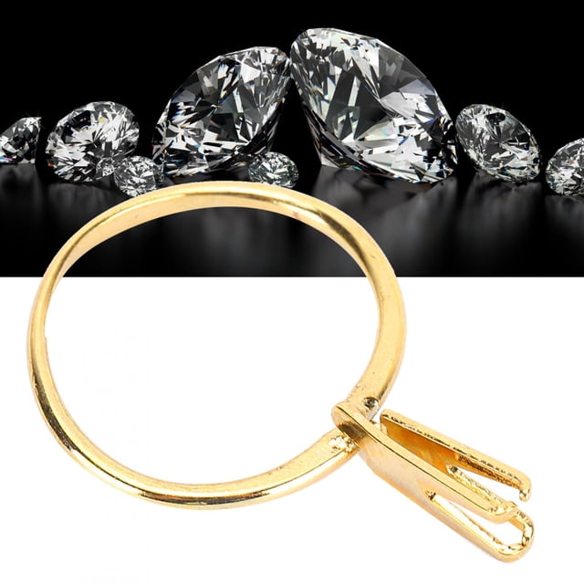 YLSHRF Bague d'Affichage en Métal Réglable Porte-Perles Diamant Outil à Ressort pour Bijoux