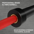 thumbnail image 5 of LYYJS Olympic Barbell Bar made of Alloy Steel Red, 500 lb, 5 of 5
