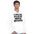 thumbnail image 5 of Speak Fluent Movie Quotes Classic Zip Up Hoodie Men's Women's Brisco Brands S, 5 of 6