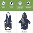 thumbnail image 6 of Fotbe Dinosaur Astronaut Space Surfing Print Small Dog Sweater Hoodies Pet Grey Hooded Soft Fleece Sweatshirts with Pocket Fall Winter Puppy Cat Sweaters Warm Clothes-Large, 6 of 7