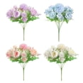 thumbnail image 2 of PULLIMORE 4 Bundles Artificial Flowers Beautiful Artificial Fake Flowers Valentines Bouquet Bridal Decor Wedding Centerpieces Decoration (4 Colors), 2 of 11