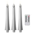 thumbnail image 3 of Kiddiway Halloween Decorations LED Candles Set - Remote Control Pack of 1/2/3, Ghost Candle Decor, Tabletop Display, Party Accent, Home Decor, Flickering Flame,C, 3 of 6