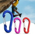 thumbnail image 6 of Hesroicy 6Pcs Climbing Buckles Rustproof Smooth Edge Anti Fade Gourd Shape Aluminum High Hardness Bright Color Carabiners for Travel, 6 of 8