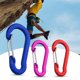 thumbnail image 5 of Juego de 6 hebillas de escalada Aqyh - Mosquetones de aluminio inoxidables - Borde liso en forma de calabaza - Color brillante - Imprescindible para viajes, 5 of 8