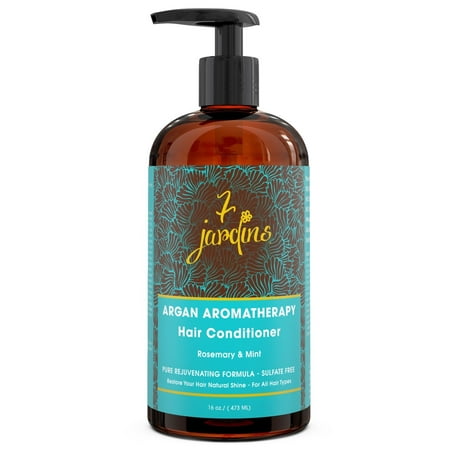 7 Jardins Argan Aromatherapy Hair Conditioner for Silky Shiny Long & Strong