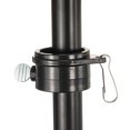 thumbnail image 5 of Uxcell Flag Pole Rings Mounting Clips Rotating Fasteners 1.26" x 1.06" Black 4pcs, 5 of 5