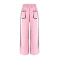 thumbnail image 5 of Womens Barrel Wide Leg Pants Plus Size Drawstring Waist Sweatpants 2025 Fall Winter Casual Trousers With Pockets, 5 of 7