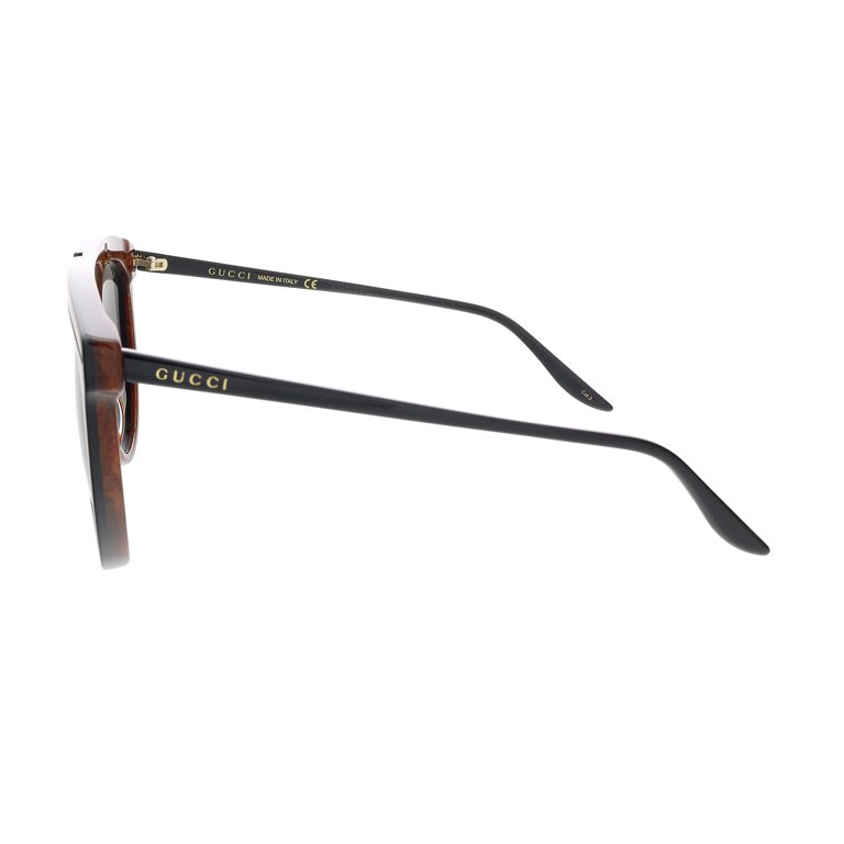 GUCCI GG0732S 001 Aviator Acetate Black Shiny Black Grey  display picture 1