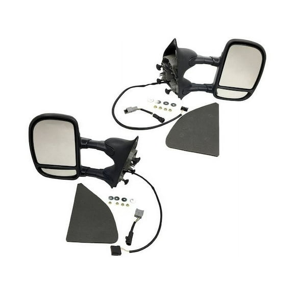 Mirror Set - Compatible with 1999 - 2007 Ford F-350 Super Duty 2000 2001 2002 2003 2004 2005 2006