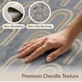 thumbnail image 6 of ODIKA 2'x3' Washable Throw Rug Abstract Distressed Farmhouse Geometric Archway Motif Lightweight for Hallway, Study Room, Non-Slip Low Profile, Flatwoven, 6 of 7