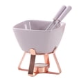 thumbnail image 1 of Billuyoard Juego de fondue de cerámica con 1 taza y 2 tenedores. Incluye: Chocolate, queso y 2 tenedores. Cocina y Comedor morado + oro rosa, 1 of 6