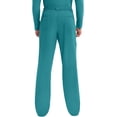thumbnail image 5 of Cherokee Mens Scrub Pants with Cargo Pockets, Two-Way Stretch Modern fit Button Closure with Inside Drawstring Pants - WW140, L Tall, Teal Blue, 5 of 7