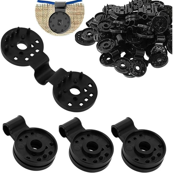 DEXIMRO  100 PCS Shade Cloth Heavy Duty Lock Grip, Shade Cloth Plastic Clips, Greenhouse Shade Cloth Fix Clamp, Windproof Awning Clamp Grip for Garden Netting, Anti Bird Netting, Sun Shade Net