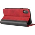 thumbnail image 2 of for iPhone X Wallet Case,Premium PU Leather Flip Folio Case with Card Slot, Stand Holder and Magnetic Closure [TPU Shockproof Interior Protective Case] for iPhone X,Red+Black, 2 of 7