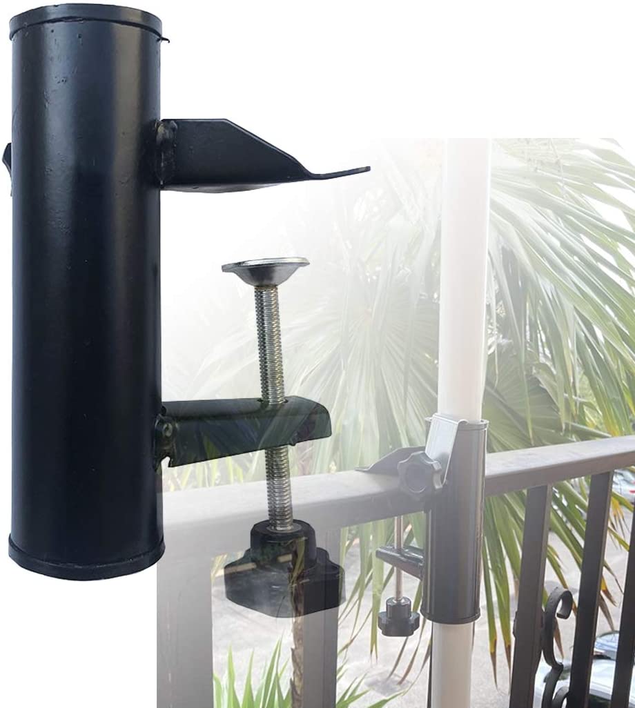 Limei Parasol Holder for Square Balcony Railing Patio Umbrella Support