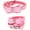 Pink, variant on Mumup Dazzling Rhinestone Dog Collar with Soft Fabric and Crystal Bow Tie - Elegant and Glamorous Puppy Collars for Small Dogs with Leash