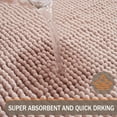 thumbnail image 4 of Exclusivo Mezcla Bathroom Rugs Mat 24x36, Extra Soft Absorbent Chenille Bath Rugs Mat, Quick Dry, Machine Washable Bath Mats for Bathroom Floor, Shower, Home Decor, Pink, 4 of 10