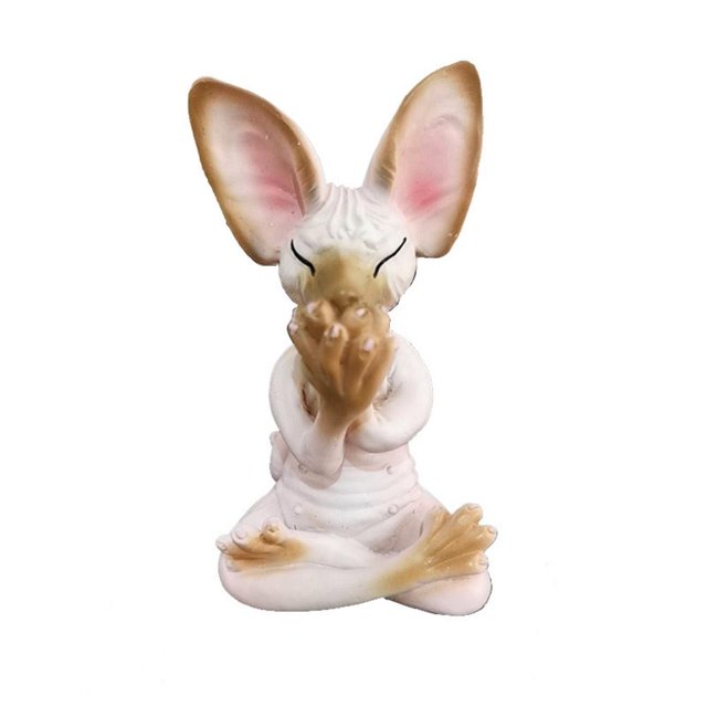 Gato Meditador Creativo, Artesanía De Resina, Estatua De Gato Meditador, Estatua De Animales De Resina Pintada A Mano Para El Hogar, La Sala De Estar Y El Dormitorio Speravity HA042854-03