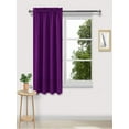thumbnail image 4 of Short Blackout Curtains - Rod Pocket Room Darkening Window Drapes for Bedroom Kitchen Bathroom Basement Cafe, 1 Panels, 37.8 x 44.9 Inch, 4 of 4