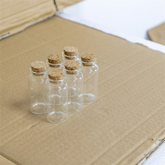 Empty Mini Bottle With Cork Stopper 25ml Glass Jars Idea For Wedding Small Wishing Bottles ！ Ceramic Cups Bulk