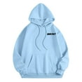 thumbnail image 4 of ZHOUCHANKIDS Unisex Angel Print Hooded Sweatshirt Winter Wear Cozy Pullover Casual Streetwear Top For Men And Women Light Blue S, 4 of 7