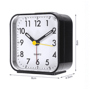 alarm clocks for bedroom LED Desk Clock Nightlight Snooze Quiet Non Ticking battery powered clock
