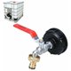 thumbnail image 1 of IBC Tank Tap 1000L, Double Brass Tap with 1/2" IBC Water Tank Adapter, 60MM (1/2) Coarse Thread., 1 of 5
