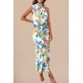 thumbnail image 2 of Vestido Maxi de Satén sin Mangas con Cuello Simulado para Mujer PRETTYGARDEN Talla S, 2 of 6