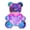 Type C, variant on Xinwanna Teddy Bear Night Light Prismatic Iridescent LED Bear Lamp DIY Assembly Colorful Bunny Lamp for Valentine's Day Gift Bedroom Party Decor (Type C)