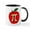 White/Black Inside, variant on CafePress - Apple Pi - 11 oz Ceramic Mug - Novelty Coffee Tea Cup
