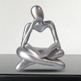thumbnail image 6 of Abstract Thinker Statue Tabletop Decorative Sculpture for Decor, 6 of 8