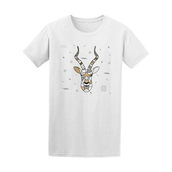 Geometric Print Gazelle T-Shirt Men -Image by Shutterstock, Male x-Large