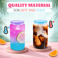 thumbnail image 5 of 16 oz Can-Shaped Drinking Jars Multicolor Light 8 Pack, 5 of 7