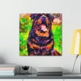 thumbnail image 4 of Powerful Rottweiler Portrait - Canvas, 4 of 10