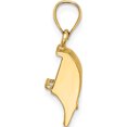 thumbnail image 2 of 14K Yellow Gold 3D Cranberry Scoop Charm (20.55 X 10.25) Made In United States k7134, 2 of 5