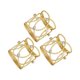 thumbnail image 5 of 3 piezas de servilleteros navideños, anillos para servilletas, reutilizables, multifuncionales y exquisitos Dorado, 5 of 9
