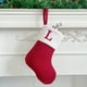 thumbnail image 1 of Seyotauo Christmas Stockings with Initials, Embroidered Xmas Stockings, 7" Large Knitted Xmas Stocking, Christmas Party Fireplace Family Hanging Stocking Decorations, 1 of 6