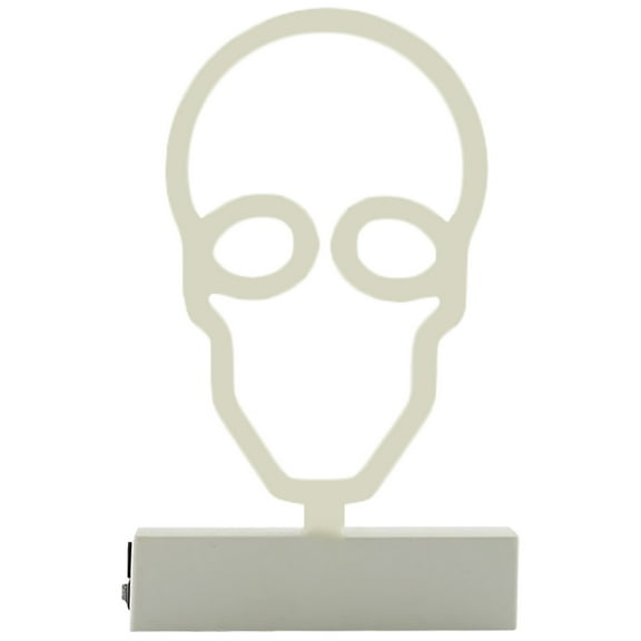 MOQIN LED Neon Bat Lights Halloween Decorations, Ghost Witch BOO Shape Neon Signs Night Lights Battery Operated Desk Table Lamp for Bedroom, Bar, Wall, Spooky Decor-Bat with Holder Base