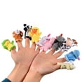thumbnail image 5 of LQQBOX 10 Pcs Soft Plush Animal Finger Puppets Set Baby Story Time Velvet Animal Style for Toddlers, 5 of 7