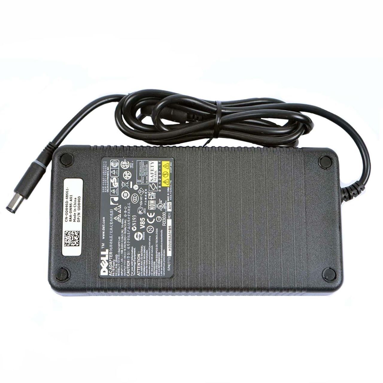 Dell Alienware 17 Area-51m (P38E) 17 R4 (P31E) 17 R5 (P31E) 18 (P19E) M18x (P12E) M18x R2 (P12E) Laptop Charger AC Adapter Power Cord 19.5V 16.9A - image 1 of 4