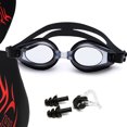 thumbnail image 3 of Men Swimsuit Quick Dry Fashion Multiuse Swim Suit Swim Trunks with Cap & Goggles, 3 of 10