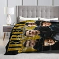 thumbnail image 3 of Jeremy Renner Blanket Flannel Soft Throw Blankets for Bedroom Livingroom Sofa Home 50""X40"", Black, 3 of 6