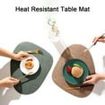 thumbnail image 1 of Paokuoon Set de Table en Faux Cuir Imperméable Antidérapant Isolation Résistant à la Chaleur pour Table à Manger, 1 of 7